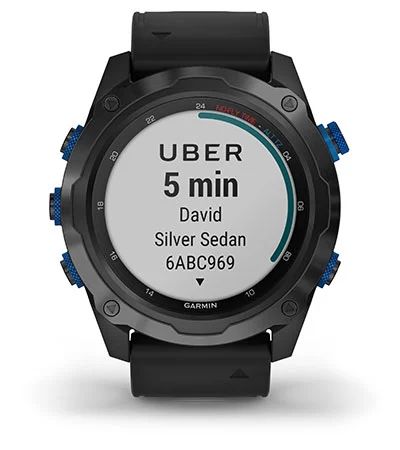 Умные часы Garmin Descent MK2 стальные с черным ремешком